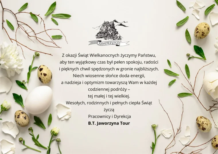 Wielkanocne życzenia od B.T. Jaworzyna Tour