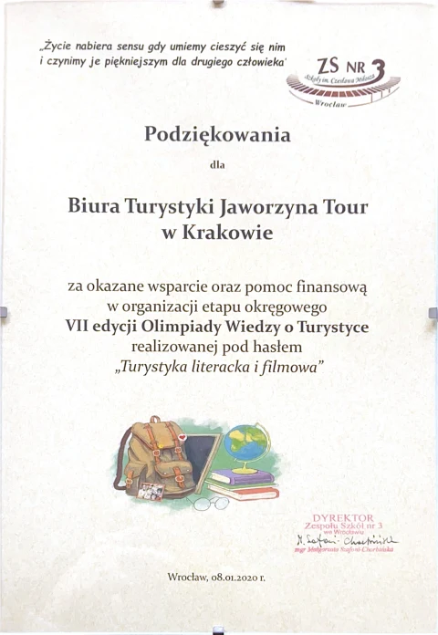 Miniatura dokumentu: Podziekowania Szkoly — 2020