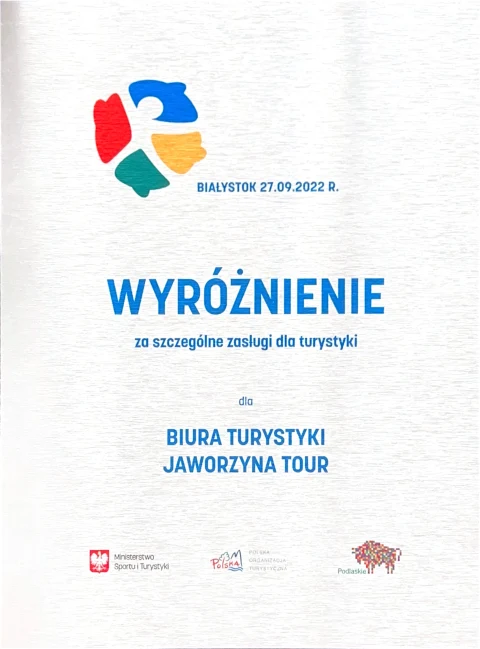 Miniatura dokumentu: Wyroznienie Ministerstwo Sportu Jaworzyna Tour — 2022